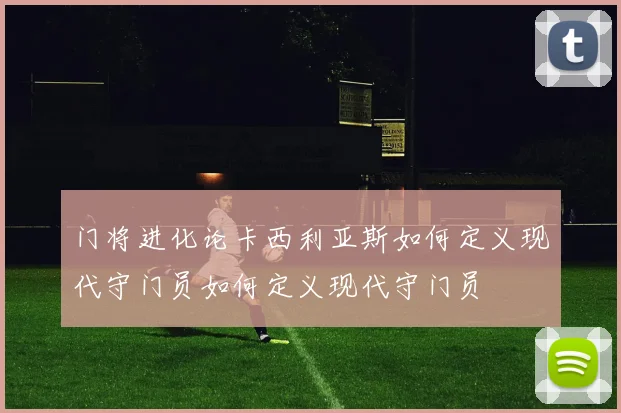 门将进化论卡西利亚斯如何定义现代守门员如何定义现代守门员